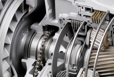 Precision Auto Sales and Service engine inside